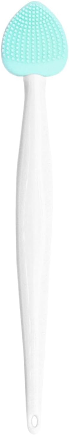 Pore Brush For Nose, Double-Sided Silicone Blackhead Clean Cleaner, Pores Cleaning Brushes, Heart-shaped Nose Brush, Lip Scrub Exfoliator Brushes For Facial Massage