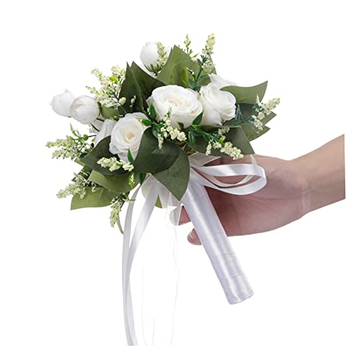 Ramo de boda artificial para decoración del hogar y uso en interiores 5