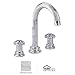 Rohl 607.30.110 Jorger Aphrodite Widespread Tub Filler Faucet with Metal Cross Handles, Bronze