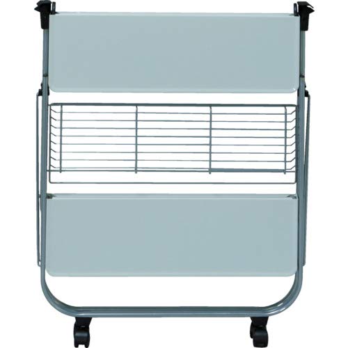 アイリスオーヤマ ワゴン 折りたたみ ホワイトシルバー OTW400