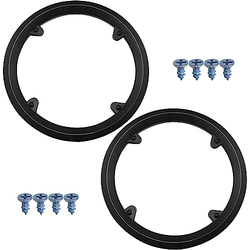 Cubrecadenas para Bicicleta LUORNG 2PCS Protección para Plato con 4 Orificios Plástico Color Negro miniatura 5