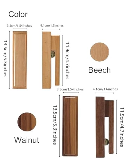 Wood Towel Hooks -Set of 2 Self Adhesive Vintage Towel Holder Wooden Wall Mounted Towel Racks for Bathroom and Kitchen Home Decor- Quick Drying, Firmly Holds Towel(Walnut)