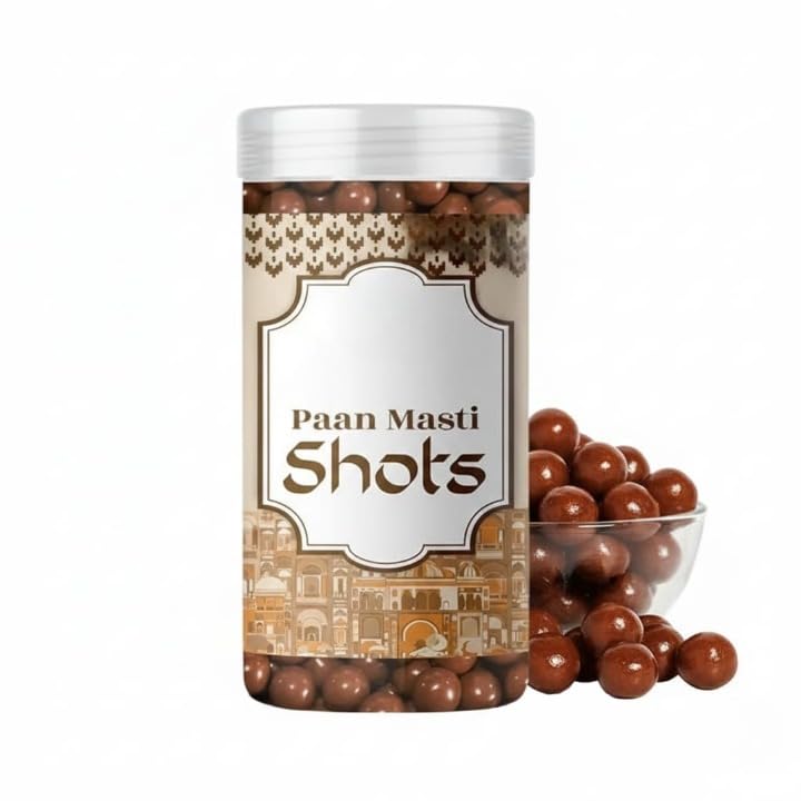 Paan Shots| Instant Paan Mouth freshener Mukhwas | Pan Flavor Candy Balls, Paan goli (100grams)