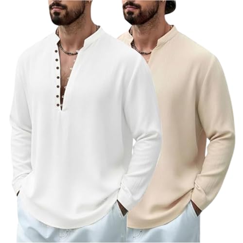 Image of DEELMO Men Stylish Cotton Blend Kurta with Button Detailing for Festive and Casual Wear | Comfortable Soft Fabric Kurta with Modern Mandarin Collar Traditional Outfit