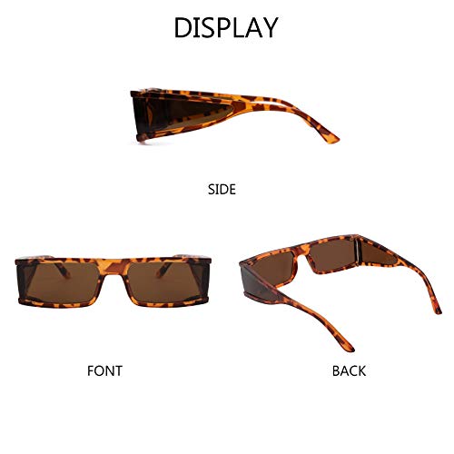 FEISEDY Cool Futuristic Rectangular Sunglasses Cyber Men Women Punk Style Cosplay Sun Glasses B27392