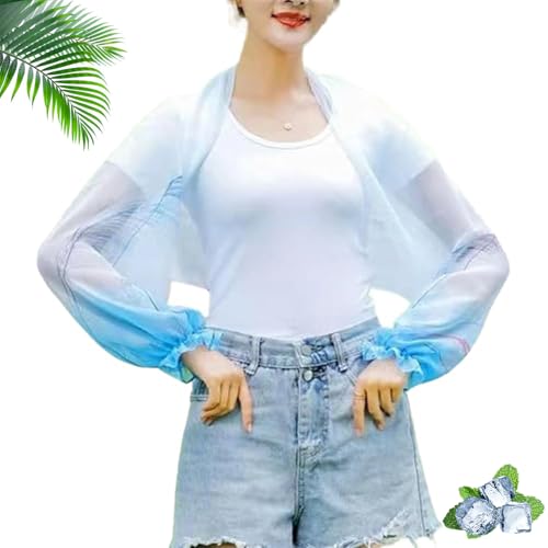 Gloryboom Women'S Uv Protection Shawl - Women's Ice Silk Cooling Sunproof Shawl, Summer Shawls for Lightweight