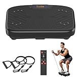 GDCOO Vibration Plate Exercise Machine, Vibrating for Lymphatic Drainage & Weight Loss, Adjustable Speed 1-200 with Remote Inside, Home Fitness Vibration Plate for Women/Men, Whole Body Workout Plate