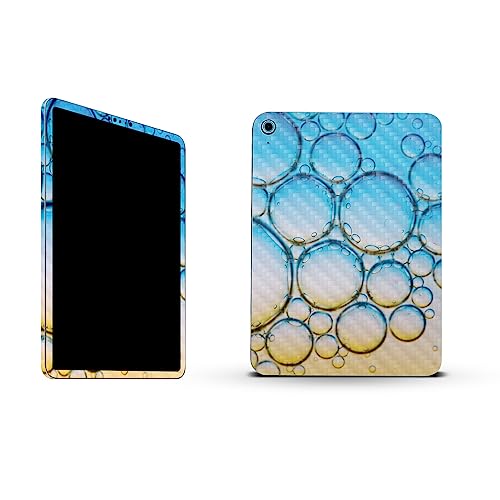 Image of MightySkins Carbon Fiber Skin Compatible with Apple iPad 10.9 inch 10th Gen (2022) Full Wrap Kit - Sunrise Bubbles | Protective, Durable Textured Carbon Fiber Finish | Easy to Apply | Made in The USA