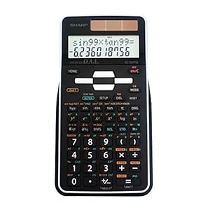 Sharp EL-531TGBBW 12-Digit Scientific/Engineering Calculator with Protective Hard Cover, Battery and Solar Hybrid…