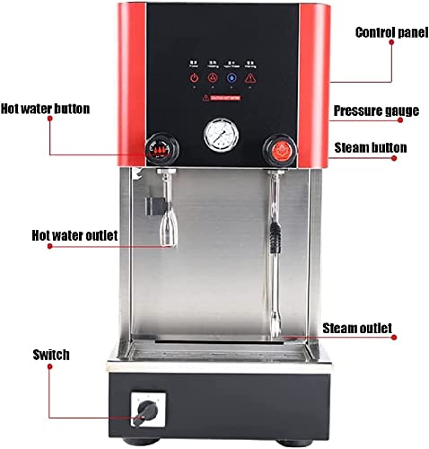 Máquina de café con Espuma de Leche a Vapor, Equipo Comercial Multifuncional para Tienda de té con Leche, máquina de… - Imagen 5