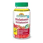 Jamieson Melatonin 2.5 mg Gummies Natural Strawberry Flavour, Improves Sleep Quality, Increases Sleep Time, and Helps Reset the Body's Sleep-Wake Cycle. Vegetarian, Non-GMO, Gluten-Free, No Artificial Flavours, Colours, or Preservatives, 130 Count, Proudly Canadian