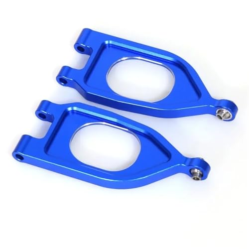 Aluminum Alloy Front Swing Arm Replacement ARA330752 for ARR-MA1:10 2WD Monster Truck RC Car Upgrade Parts(Blue)