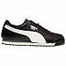 PUMA Men's ROMA BASIC Sneaker, black-white-puma silver, 8.5