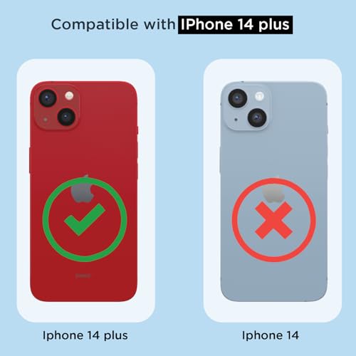 Image of Amazon Basics Back Cover for iPhone 14 Plus Mag-Safe Shockproof PC + TPU Protective Case Magnetic Support Bumper Case (Transparent Mag-Safe)