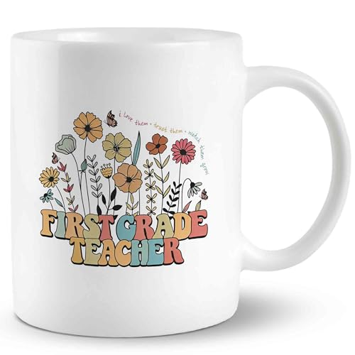 Taza de Cerámica Floral para Maestros 11 Onzas miniatura 1