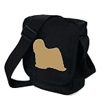 Bag Pixie , Unisex Erwachsene Umhängetaschen, schwarz - Fawn Dog Black Bag - Größe: S