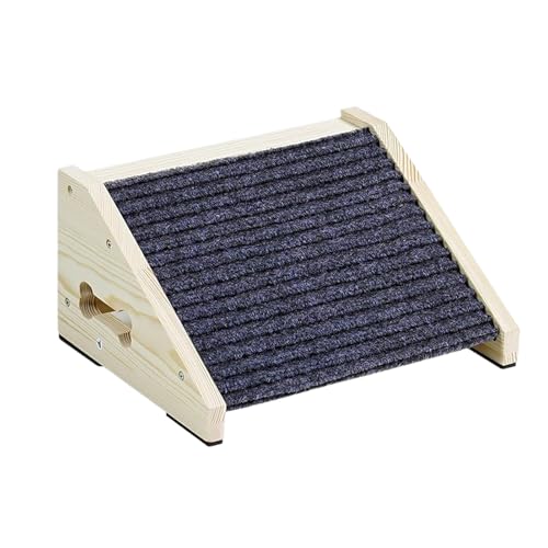 Dog Ramp for Sofa and Tall - 26 Degree Non-Slip Pet Ramp with High Traction Cover, Portable Orthopaedic Foam Climbing Stairs for Elderly Dogs and Cuc