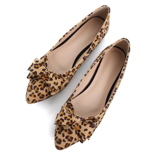 Image of SAILING LU Women's Bow-Knot Pointed Toe Ballet Flats
