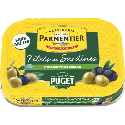 Filets De Sardines Huile D' Vierge Extra Bio Parmentier La Boite De - vue 2