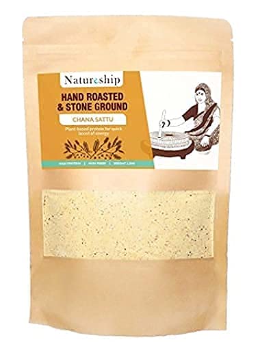 Natureship- Hand Roasted & Stone Ground (By Hand) Desi Chana Sattu, 250 Grams (B08YRSZJKP) Amazon Price History, Amazon Price Tracker