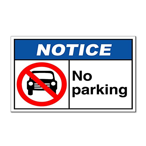 Image of Fastasticdeals No Parking Notice OSHA /ANSI Safety Magnets Magnetic Signs-Qty 2-9 x 12 Inches