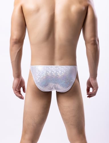 Panegy Men Shiny Underwear Sexy Mens Underwear Mens Sexy Lingerie Underwear Mens Thongs Underwear Sexy S-XL3