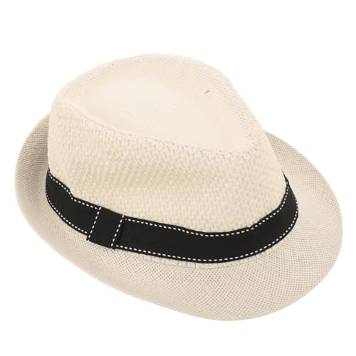 Stylish Solid Color Fedora Hat for Boys and Classic Summer Sun Hat for Everyday Wear and Outdoor Fun