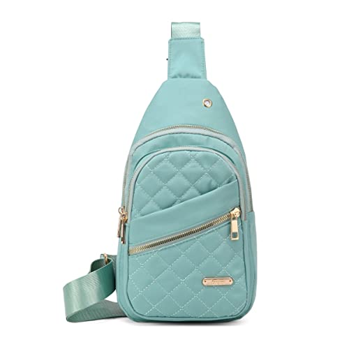 Image of AOSTIHOT Sling Bag Crossbody Bags for Women, Small Sling Backpack Cross Body Chest Daypack for Travel Casual Running Hiking Green