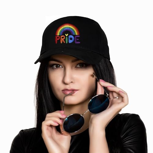 Image of Embroidered Baseball Cap for Women Men Adjustable Baseball Hat Black Baseball Cap Trucker Hat