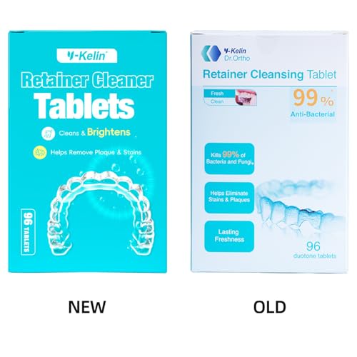 Y-kelin Orthodontic Retainer Cleansing Tablet 96 Tablet (96 Count (Pack of 1)) - Image 3