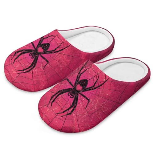 Winter House Slippers Women Men Halloween Guest Slippers Cozy Washable Foldable Flannel Slides