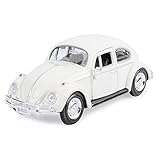 Con apertura della porta Modellino Die Cast JAMES BOND 007 Auto VW VOLKSWAGEN BEETLE 1966 - Scala 1:24 - lunghezza 16cm - Bianca