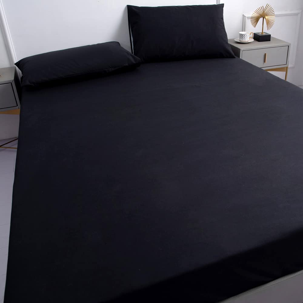 N / A Drap De Lit,Draps-Housses En Coton, Couvre-lit Simple Et Double Anti-poussière, Protège