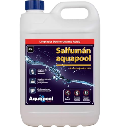 Salfumán Aquapool, Limpiador Desincrustante Ácido, 5 Litros