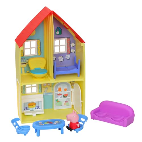 Image of Peppa Pig Peppa's Adventures Peppas House Playset, Includes Peppa Pig Figure and 6 Great Accessories, Preschool Toy for Children from 3 Years