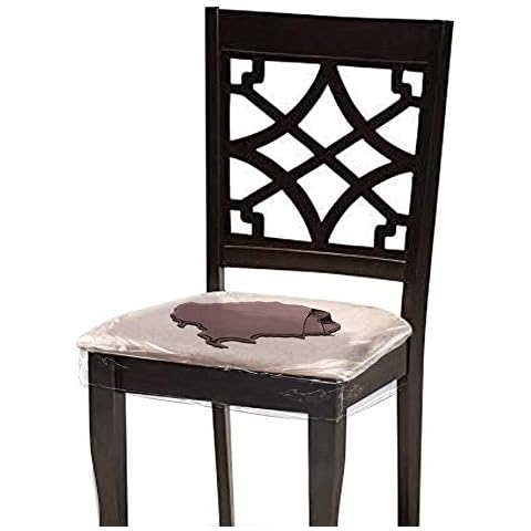 Sorfey Chair Protector, Waterproof & Stain Resistant Dining Chair Covers, Removable & Reusable, Fits 16-19 Inches, Pack of 2 Cover