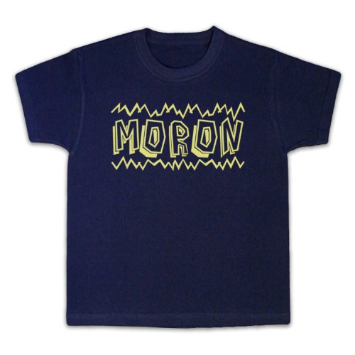 T-shirt Moron Funny Slogan vêtement enfant coton My Icon Art