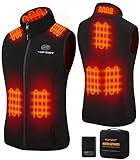 Topdot Women's Fleece Heated Vest for Women with Battery Pack, Sleeveless Polar Soft Fleece Vest wit