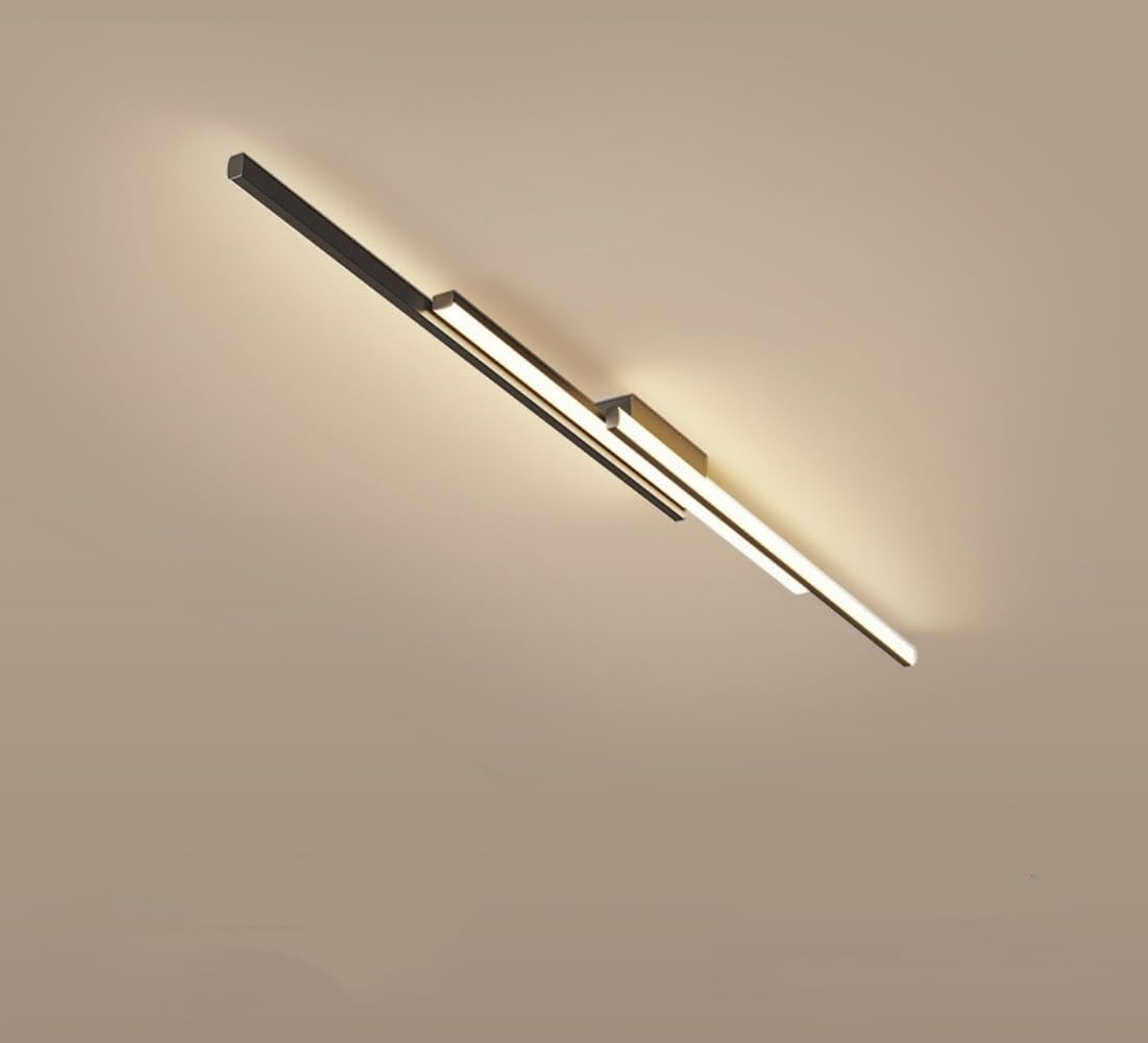 Candelabro de techo regulable para vestidor moderno y pasillos con luz LED lineal de 80cm