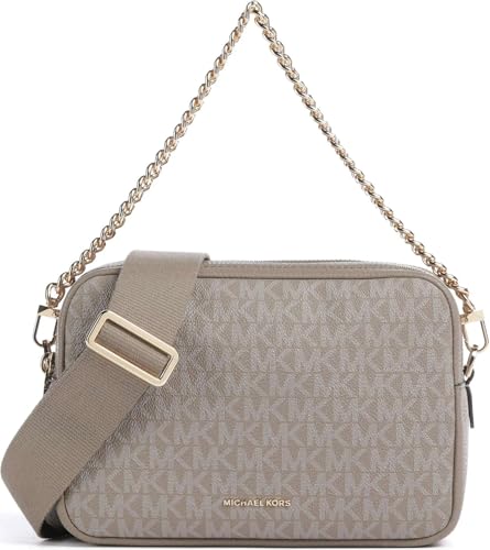 Image of Michael Kors Bryant Medium Double Zip Chain Camera Crossbody Bag