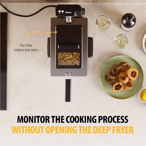 Tristar Stainless Steel Deep Fryer 3L, 2000W Electric Fryer with Adjustable Thermostat up to 190°C, Cool Zone, Viewing Window & Filter Lid, Dishwasher Safe, Cool Touch Housing, FR-9327UK - Image 6