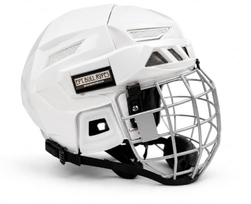 Rodeo Bull Riding Protective Helmet White Made by 