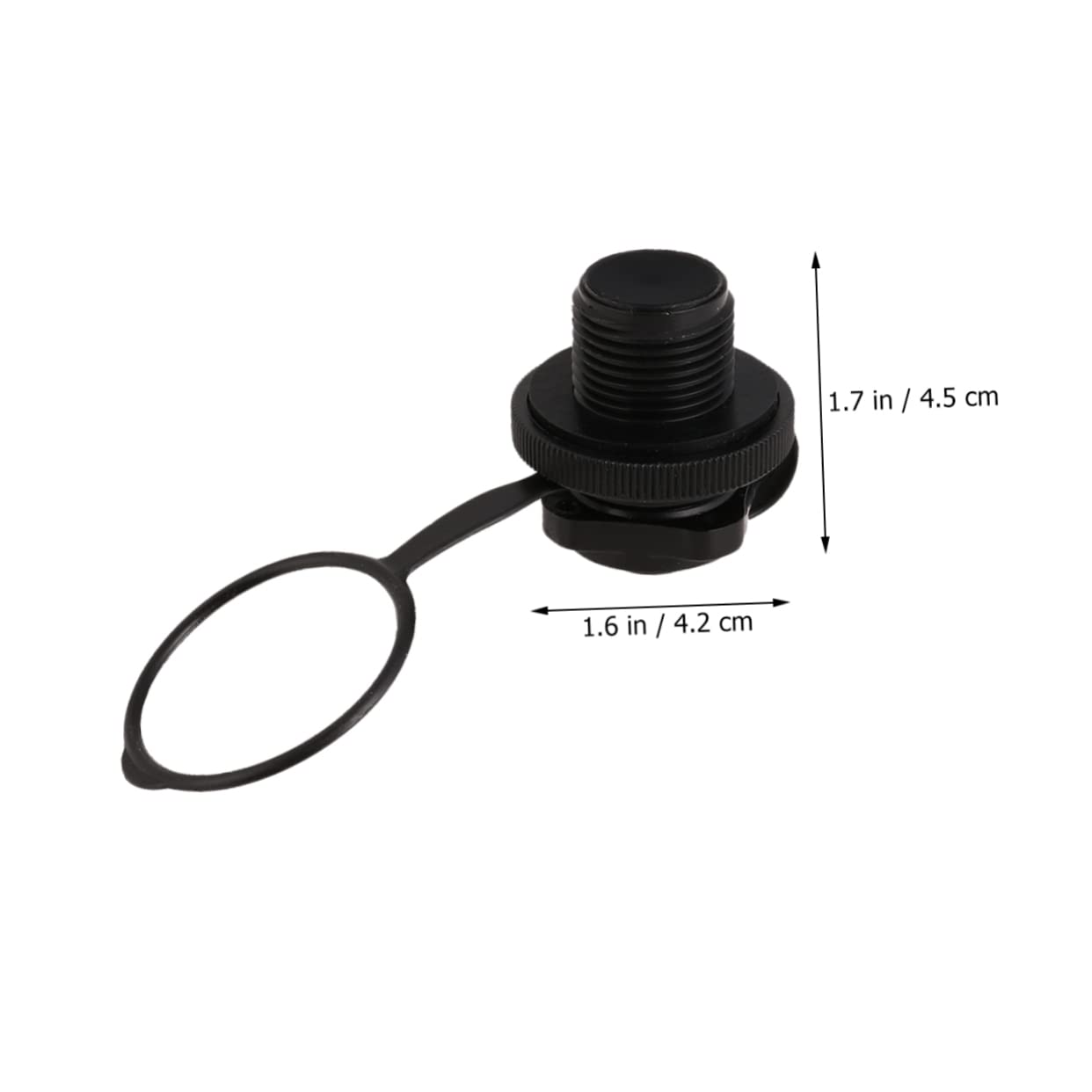 INOOMP 24stücke TPU Boston Ventil Octagonal Aufblasventil Für Kajak Und Schlauchboot Schraubventil Schwarz Für Schnelle Und Sichere Inflation
