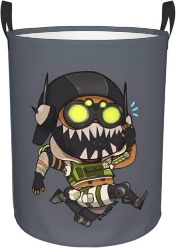 ランドリーバスケット大容量 洗濯かご 防水 エーペックスレジェンズ 折りたたみ 収納ランドリーボックス 多機能 洗濯ボックス アニメ キャラクター かわいい 円型 M