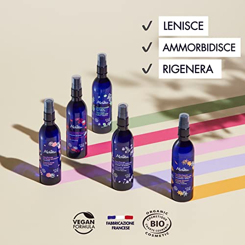 Melvita-Eau Florale de Fleurs d'Oranger Bio-Hydrolat Hydratante, Apaisante et Adoucissante - Sans Parfum - 100% Naturelle, Certifiée Bio et Vegan -Fabriquée en France - Vaporisateur Spray 200 ml