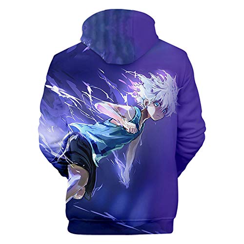 Novo moletom com capuz Hisoka Gon Killua Kurapika Cosplay Hunter x Hunter 3D casaco com capuz, J, XX