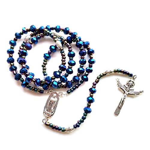 Cadena de cuentas vintage Christian Catholic Rosario Cross Rosario Colgante Colgante Para Mujeres Hombres Encanto Joyería Religiosa Regalos Rosario Colgantes Collar y Cruz para hombres Mujeres Cover