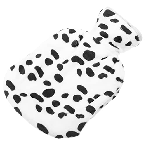 FOYTOKI Adorable Winter Hot-Water Bag 500ml Large Capacity Plush Cover Warm Water Bag