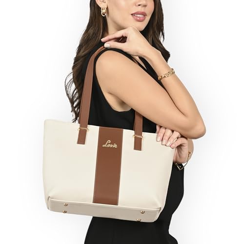 Image of Lavie Women's Kara Colourblock Tote Bag for Women | Tote Handbag for Work | Ladies purse | Stylish Shoulder Bag | Gift for Women
