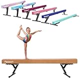 FBSPORT schwebebalken für zuhause höhenverstellbarer schwebebalken Kinder,Gymnastik Balance Beam 244CM 5 Höhen Einstellbare High und Low Level Stabile Floor Beam Gym Outdoor für Innen Außen